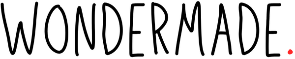 Black 'WONDERMADE.' logo on a white background